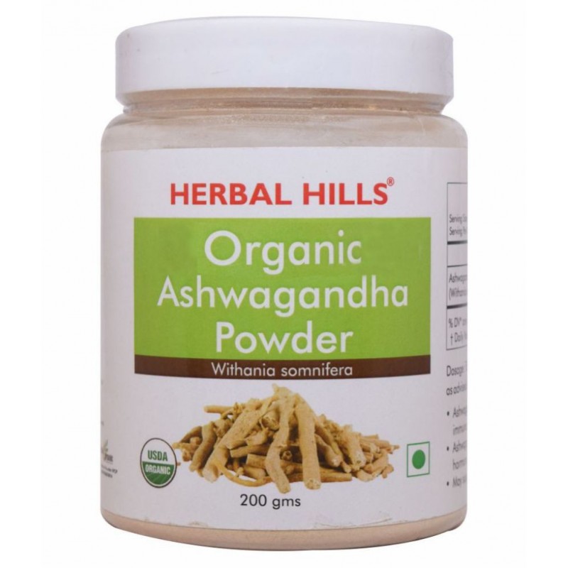 Herbal Hills Organic Ashwagandha Powder 200 gm