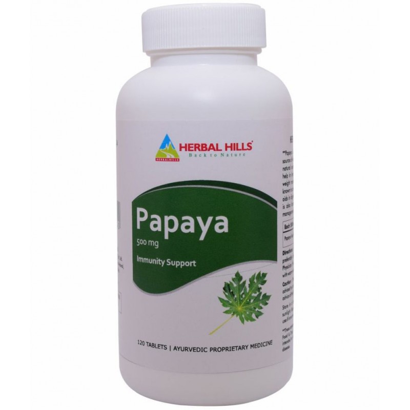 Herbal Hills Papaya Tablet 120 no.s Pack Of 1
