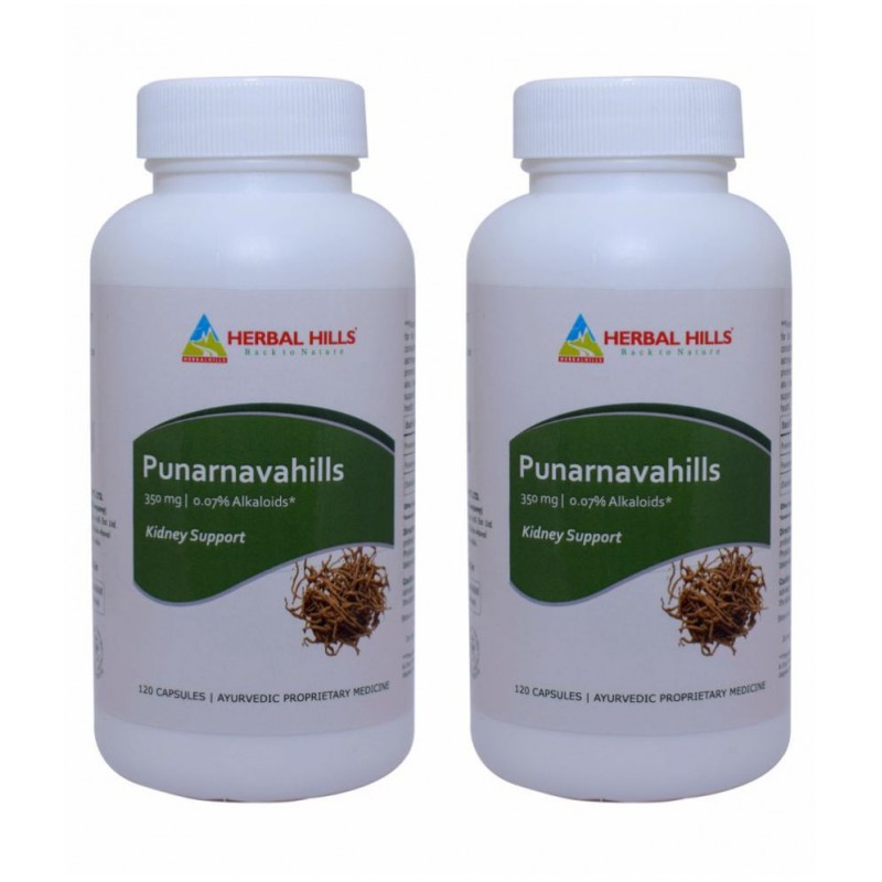 Herbal Hills Punarnavahills 120 (Pack of 2) Capsule 350 mg Herbal Hills Punarnavahills 120 (Pack of 2) Capsule 350 mg