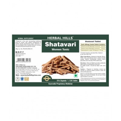 Herbal Hills Shatavari  Tablet 120 no.s Pack Of 1
