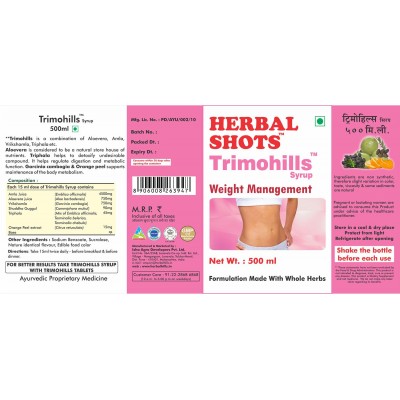 Herbal Hills Trimohills Herbal Shots Liquid 500 ml Pack Of 2