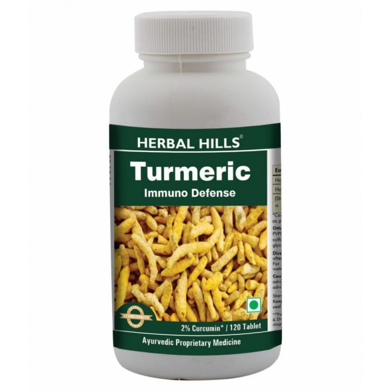 Herbal Hills Turmeric Tablet 120 no.s Pack Of 1 Herbal Hills Turmeric Tablet 120 no.s Pack Of 1