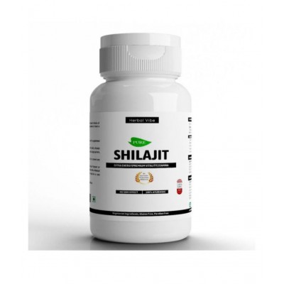 Herbal Vibe Shilajit Capsule Stamina Tablet & Power Capsule 120 no.s Pack Of 2 Herbal Vibe Shilajit Capsule Stamina Tablet & Power Capsule 120 no.s Pack Of 2