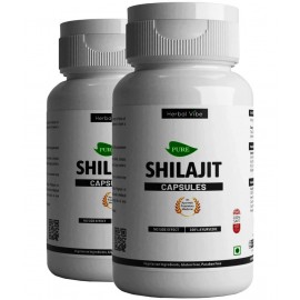 Herbal Vibe Shilajit Capsule Stamina Tablet & Power Capsule 120 no.s Pack Of 2