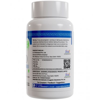 Herbal Vibe Weight Loss Tablet Fat Burner Capsule Keto Guru 60 no.s Natural Single Pack