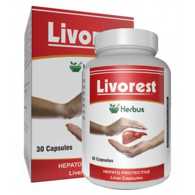 Herbus livorest | liver support Capsule 30 gm Pack Of 2