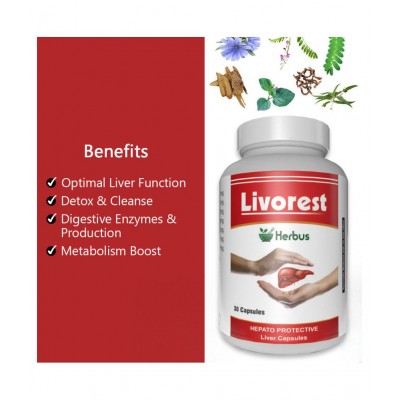 Herbus livorest | liver support Capsule 30 gm Pack Of 2