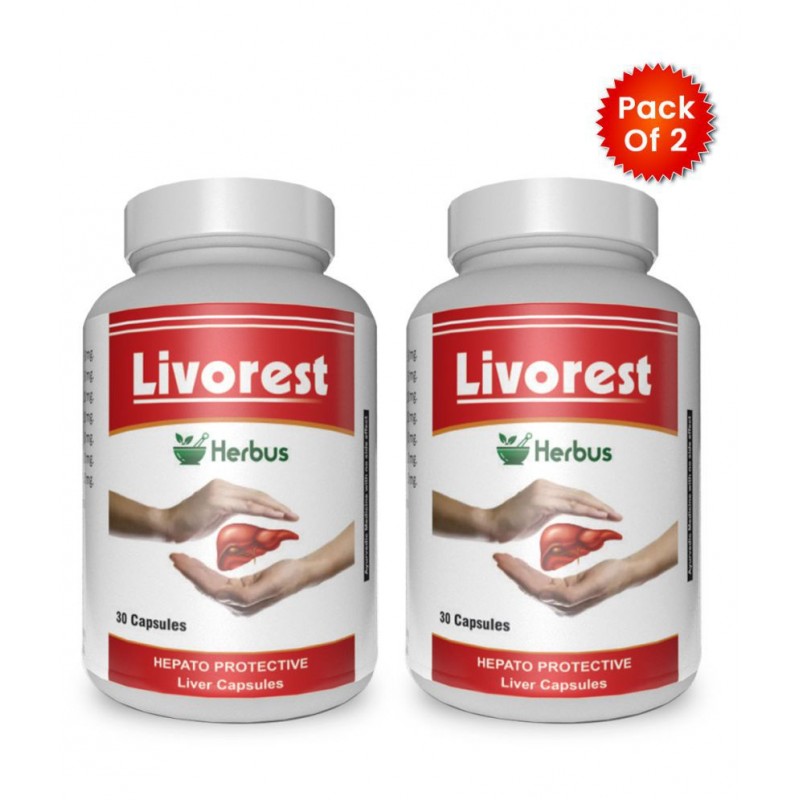 Herbus livorest | liver support Capsule 30 gm Pack Of 2