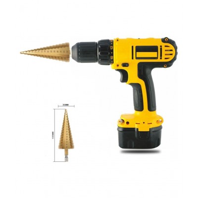 Hex Titanium Step Cone Drill Bit Hole Cutter 4-32MM HSS4241 For Sheet Metal