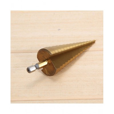Hex Titanium Step Cone Drill Bit Hole Cutter 4-32MM HSS4241 For Sheet Metal