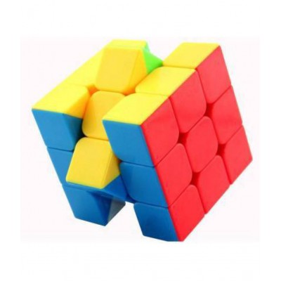 High Speed Stickerless 3x3 Magic Cube Puzzle Game Toy (1 Pieces)