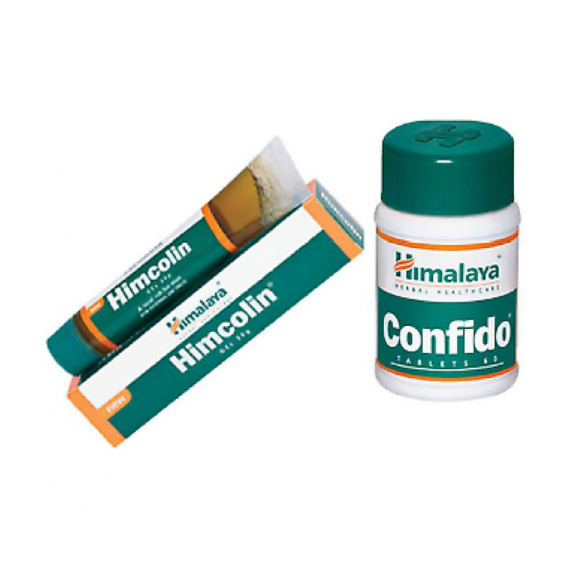 Himalaya CONFIDO 60 TABLETS AND HIMCOLIN GEL 30 GM