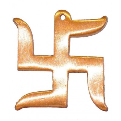 Hindu Lucky Symbol Swastik Pure copper Wall Hanging for Vastu and Good Luck Copper Swastik Vastu Remedies & Product