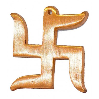 Hindu Lucky Symbol Swastik Pure copper Wall Hanging for Vastu and Good Luck Copper Swastik Vastu Remedies & Product