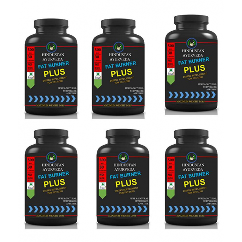 Hindustan Herbal FAT BURNER PLUS 0.2 kg Unflavoured Pack of 6