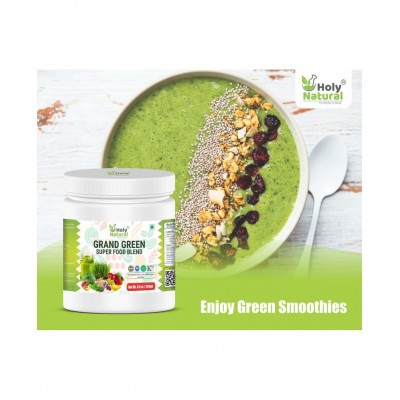 Holy Natural Grand Green Super Food Blend Energy Drink for All 241 gm