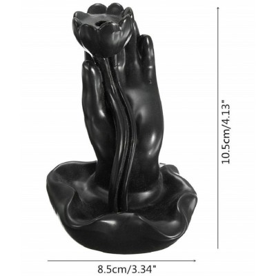 Home Artists Black Polyresin Smoke Backflow - Pack of 1 Home Artists Black Polyresin Smoke Backflow - Pack of 1