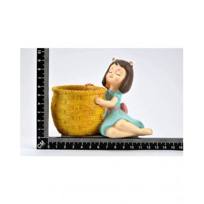 Home Artists Blue Resin Handicraft Showpiece - Pack of 1