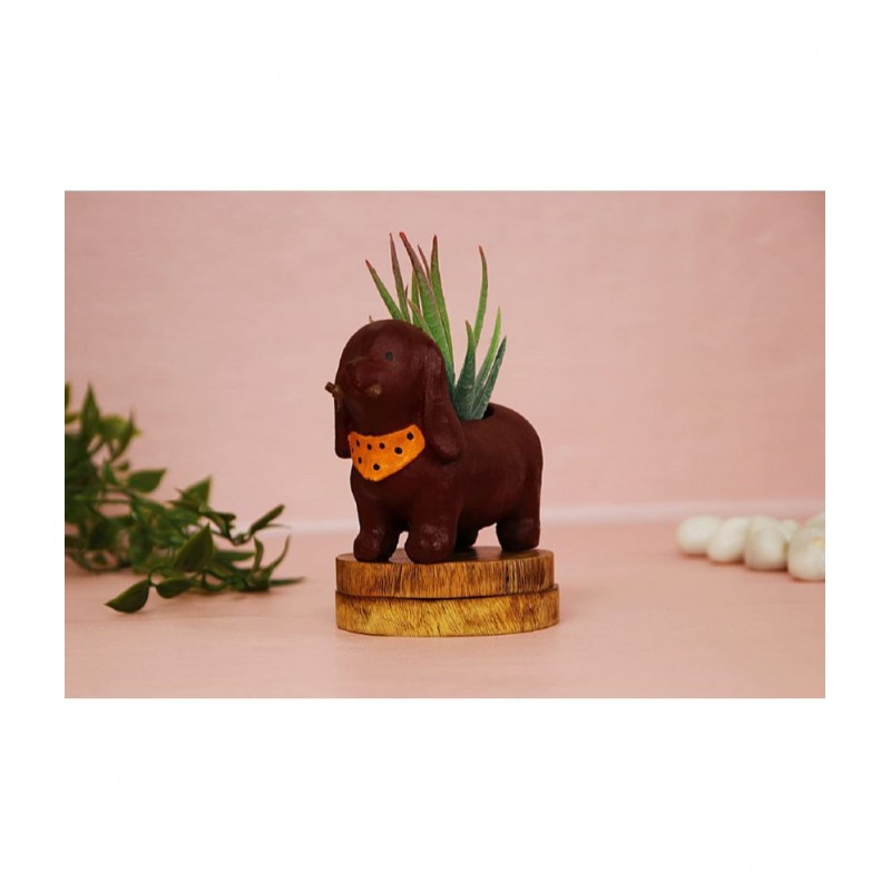 Home Artists Brown Resin Handicraft Showpiece - Pack of 1