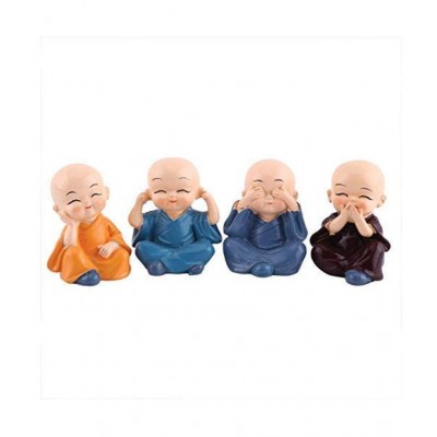 Home Artists Multicolour Polyresin Figurines - Pack of 4
