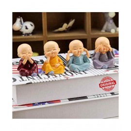 Home Artists Multicolour Polyresin Figurines - Pack of 4