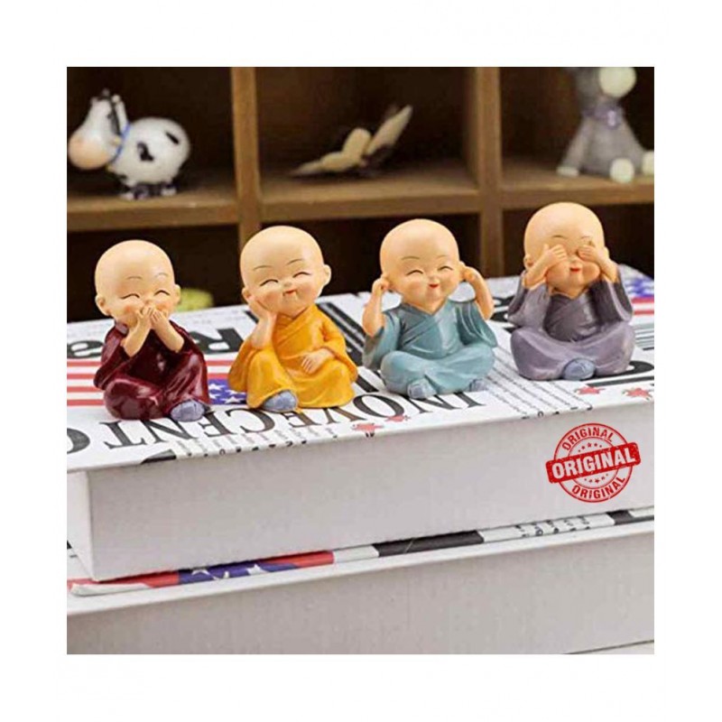 Home Artists Multicolour Polyresin Figurines - Pack of 4