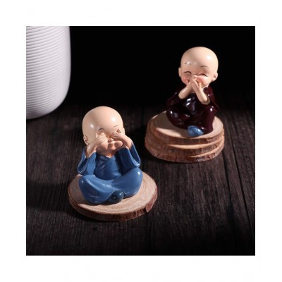 Home Artists Multicolour Polyresin Figurines - Pack of 4