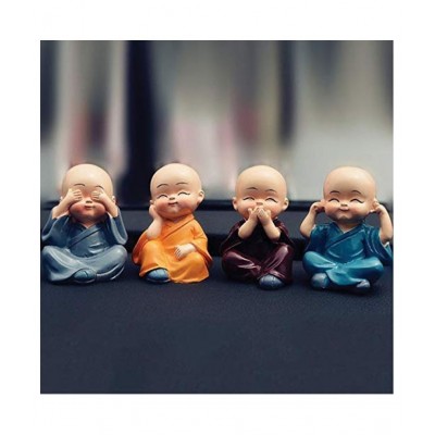 Home Artists Multicolour Polyresin Figurines - Pack of 4