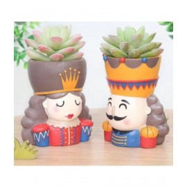 Home Artists Multicolour Polyresin Handicraft Showpiece - Pack of 2