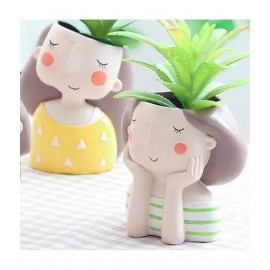 Home Artists Multicolour Polyresin Handicraft Showpiece - Pack of 2