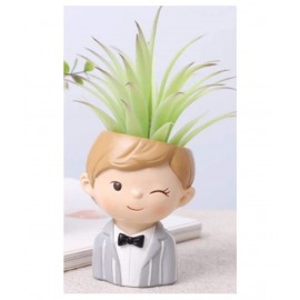 Home Artists Multicolour Resin Decorative Pots - Pack of 2