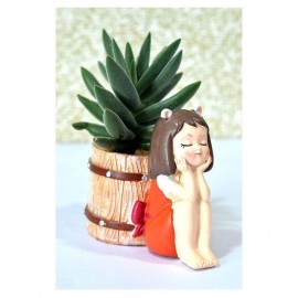 Home Artists Red Resin Handicraft Showpiece - Pack of 1