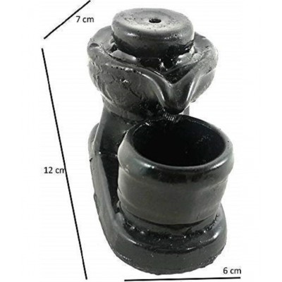 Home Artists Shivlig Smoke Backflow Cone Incense Holder with 10 Scented Burner Home Decor Idol, Polyresin