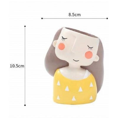 Home Artists Yellow Polyresin Handicraft Showpiece - Pack of 1