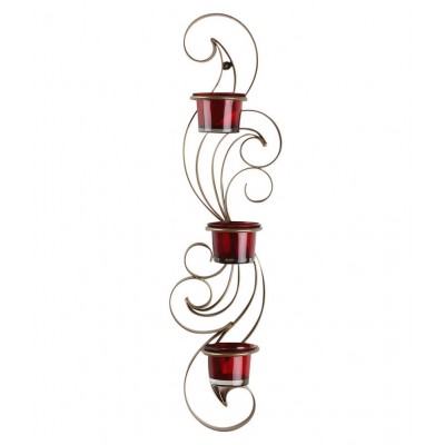 Home Sparkle Gold Hanging Iron Tea Light Holder - Pack of 1