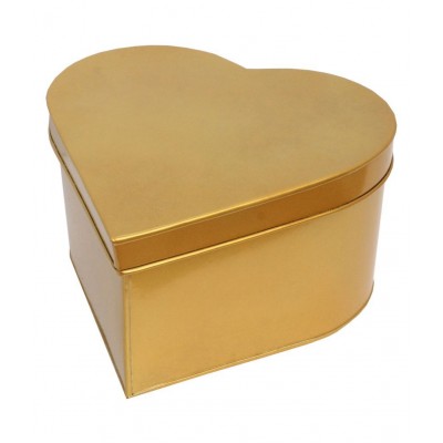 Home Sparkle Gold Iron Decorative Box - Pack of 1