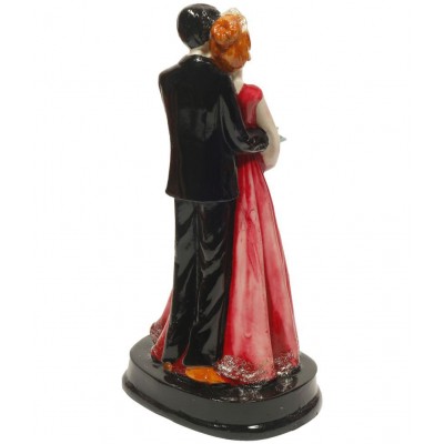 Hometales Multicolour Resin Love Couple Showpiece Figurines -  (9 Inch)