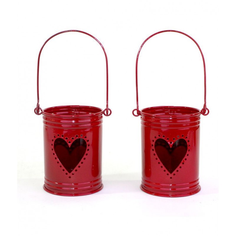 Hosley Maroon Iron Handicraft Showpiece - Pack of 2
