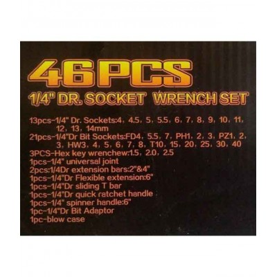 Hoyo Socket Wrench Set Of 46 Pcs