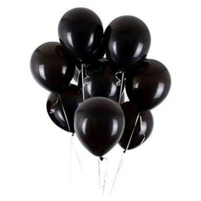 I Q Creations Happy Birthday Letter Foil Balloon Set of Rose Gold+HD Metallic Balloons (Black and White) Pack of 30pcs for Birthday Party Decoration