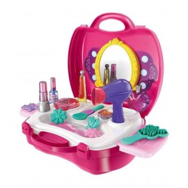 ICE TREE Beauty Make up Case and Cosmetic Set Suitcase, Durable Kit Hair Salon with 21 Pcs Makeup Accessories