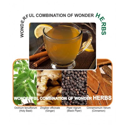 IMMUNITY BOOSTER MINISTRY OF AYUSH AYURVEDIC KADHA/TEA WITH VIT C WITH VIT C Powder 120 gm Pack Of 4