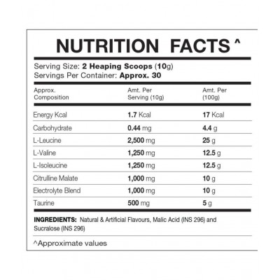 IN2 BCAA Peach 300 gm