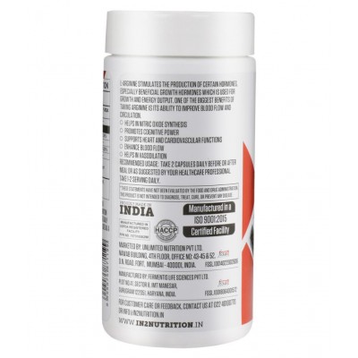 IN2 L- Arginine 60 Capsules 60 no.s