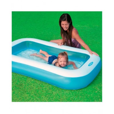 INTEX 5 FEET INFLATABLE RECTANGULAR POOL SIZE IN INCHES 65.5-39.5-10 BY Ayansh Gen. Store