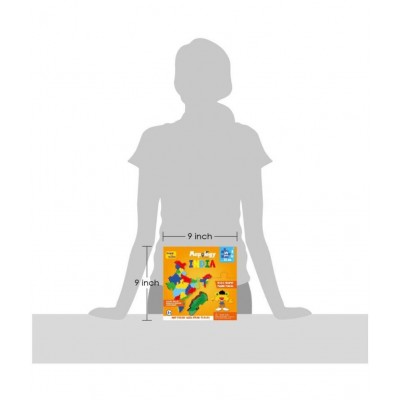 Imagimake Mapology : States of India Map Puzzle - Educational Toy and Learning Aid - Puzzles for Kids for Age 4 years and above