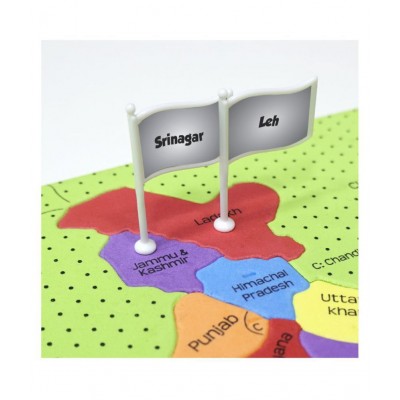 Imagimake Mapology India with State Capitals - Educational Toy and Learning Aid for Boys and Girls-Map Puzzle-Jigsaw puzzle.