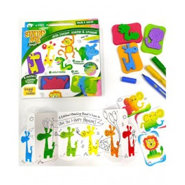 Imagimake Stamp Art - Jungle - DIY Kids Art Set - For Girls and Boys 3 Years+