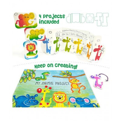 Imagimake Stamp Art - Jungle - DIY Kids Art Set - For Girls and Boys 3 Years+