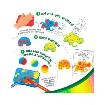 Imagimake Stamp Art - Jungle - DIY Kids Art Set - For Girls and Boys 3 Years+
